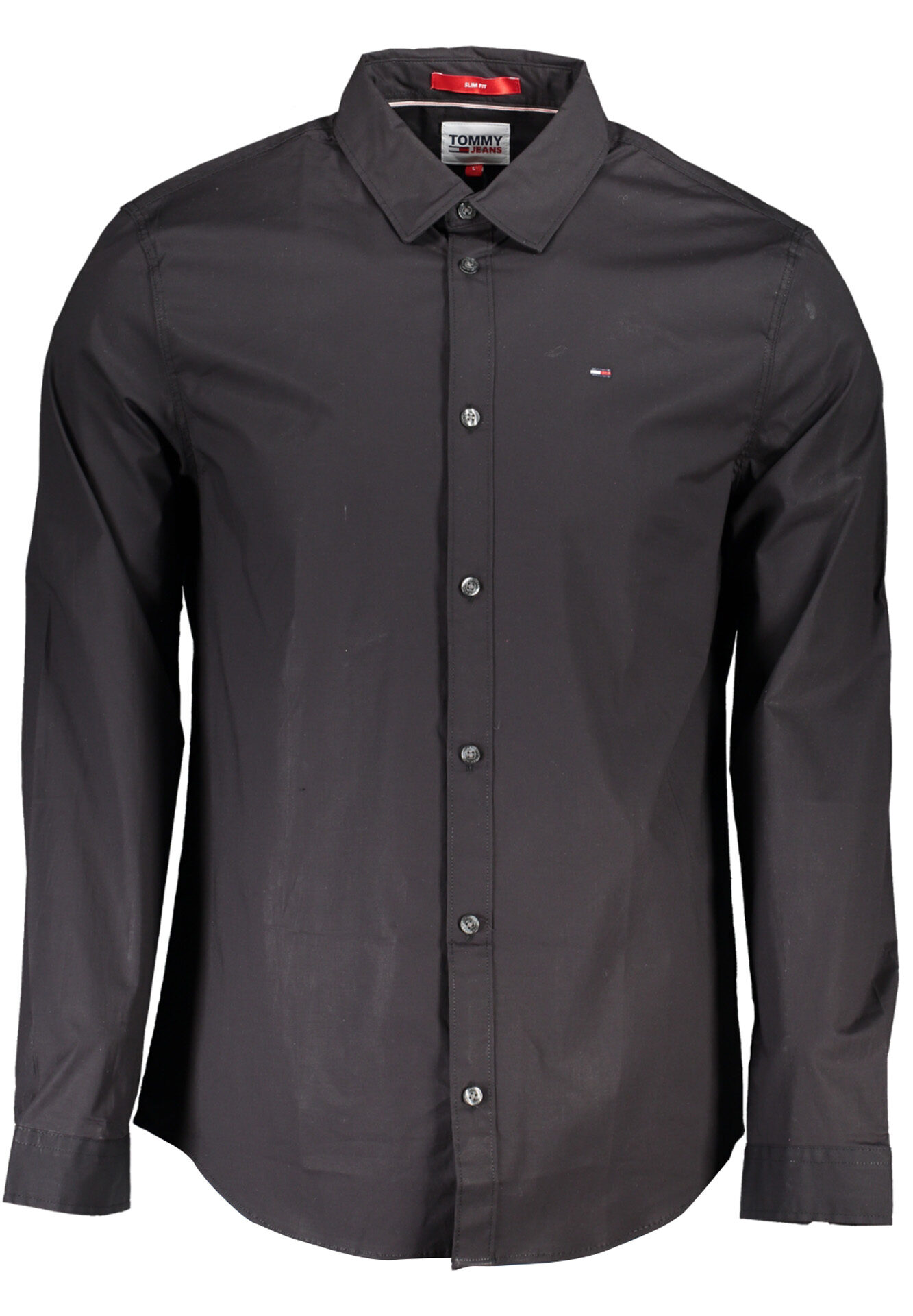 TOMMY HILFIGER MEN'S BLACK LONG SLEEVE SHIRT