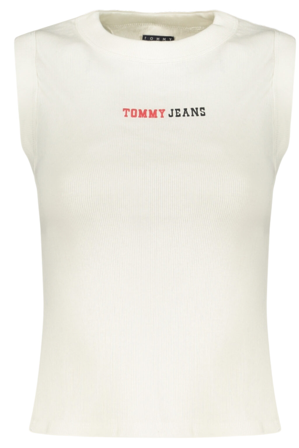 tommyhilfigercanottadonnabianco_1 TOMMY HILFIGER moteriški marškinėliai be rankovių, balti