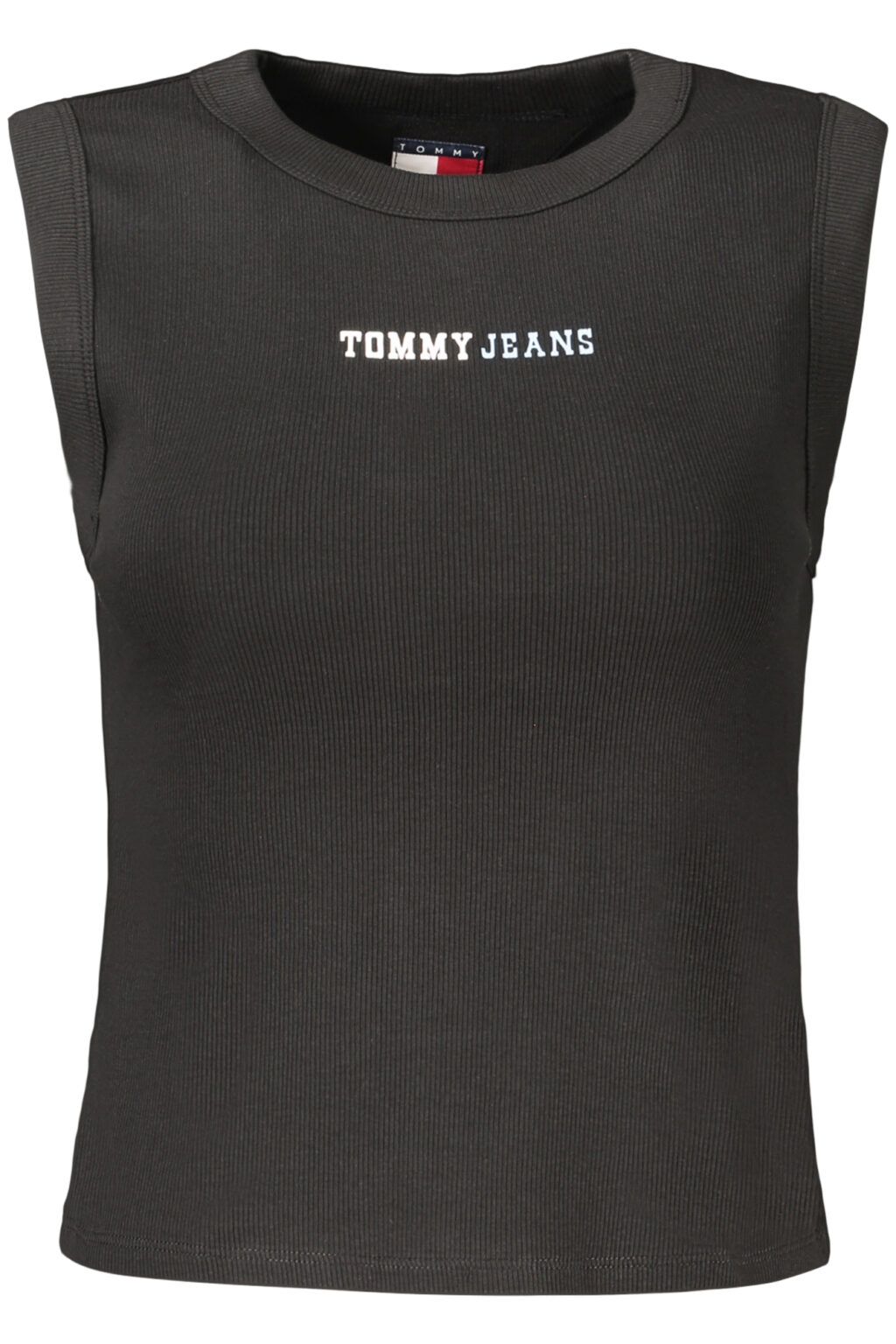 tommyhilfigercanottadonnanero_1 TOMMY HILFIGER moteriški marškinėliai be rankovių, juodi