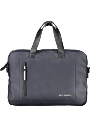 TOMMY HILFIGER BLUE MEN'S BRIEFCASE