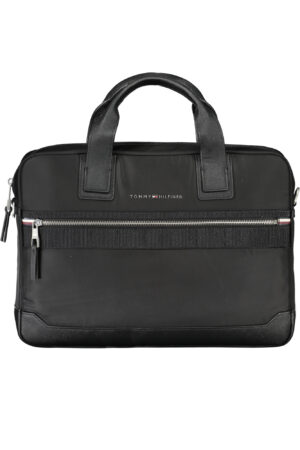 TOMMY HILFIGER BLACK MAN BRIEFCASE