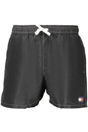 TOMMY HILFIGER MEN'S BLACK BOTTOM SWIMSUIT