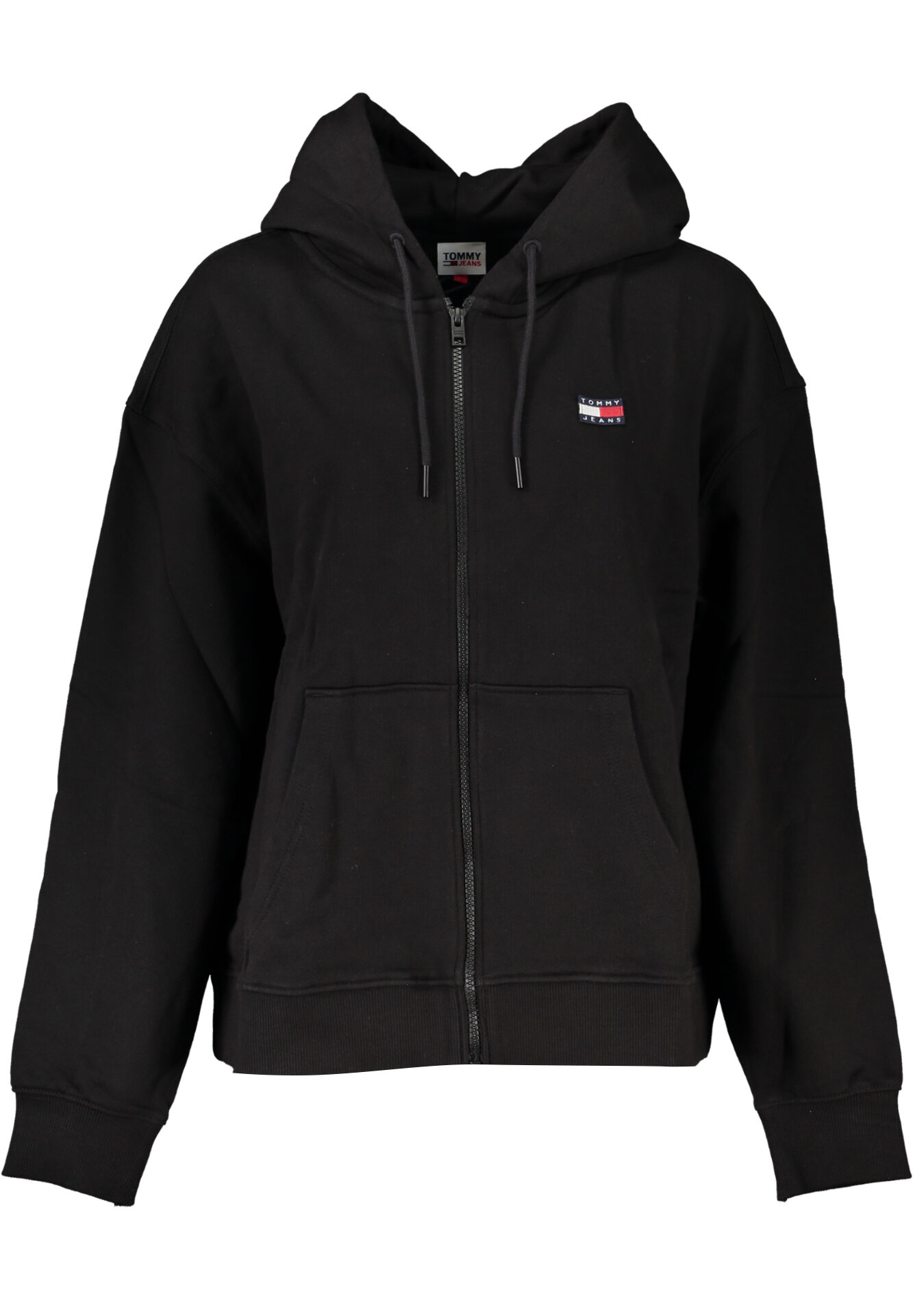 TOMMY HILFIGER WOMEN'S BLACK ZIP SWEATSHIRT