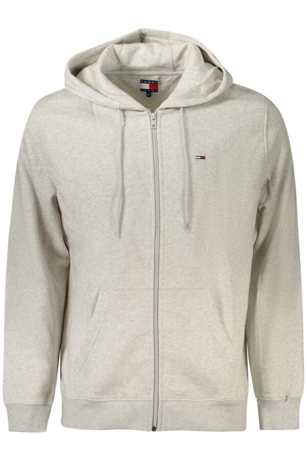 TOMMY HILFIGER pilkas vyriškas džemperis su užtrauktuku