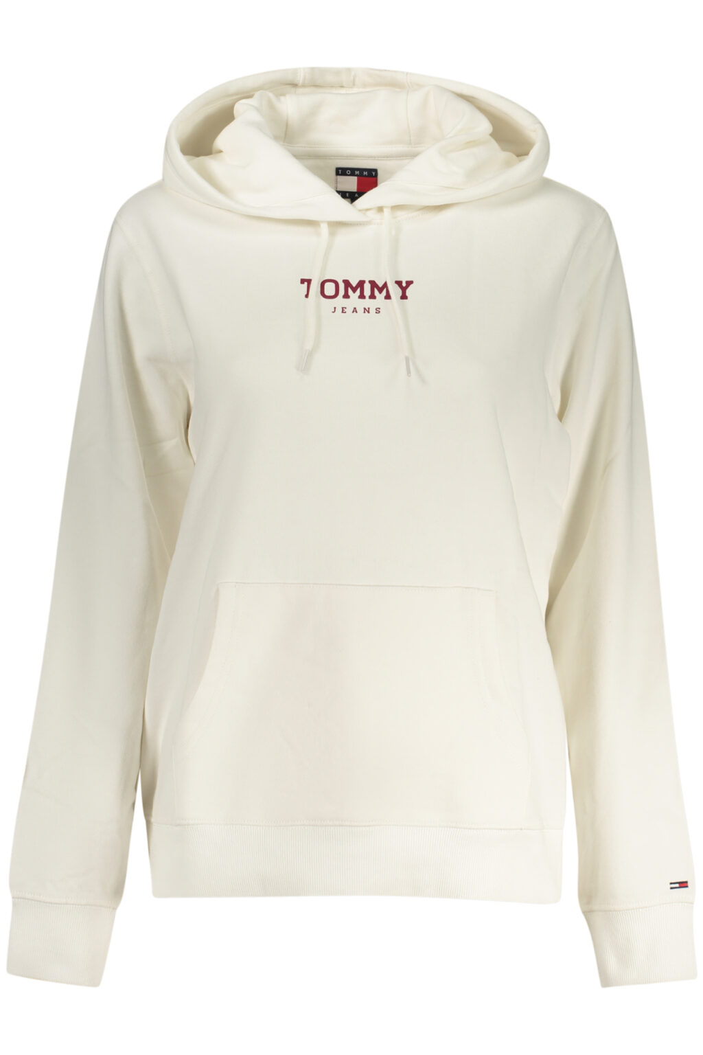 TOMMY HILFIGER moteriškas baltas džemperis su užtrauktuku