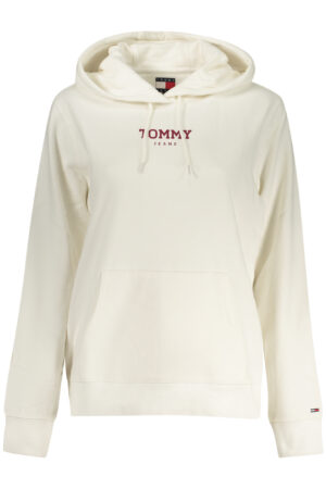 TOMMY HILFIGER moteriškas baltas džemperis su užtrauktuku