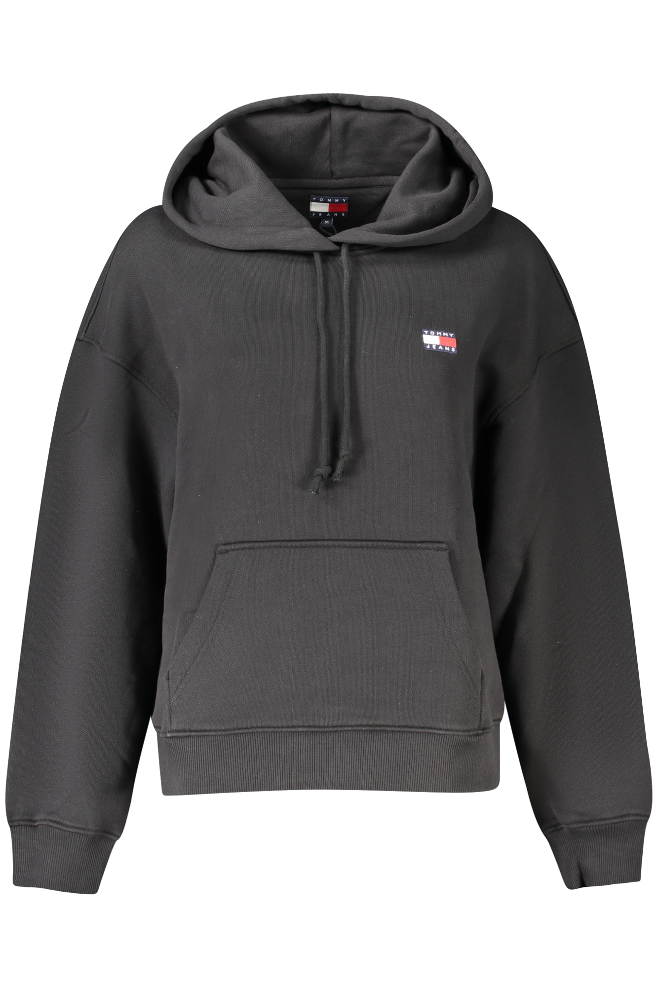 TOMMY HILFIGER juodas moteriškas džemperis be užtrauktuko TOMMY HILFIGER juodas moteriškas džemperis be užtrauktuko