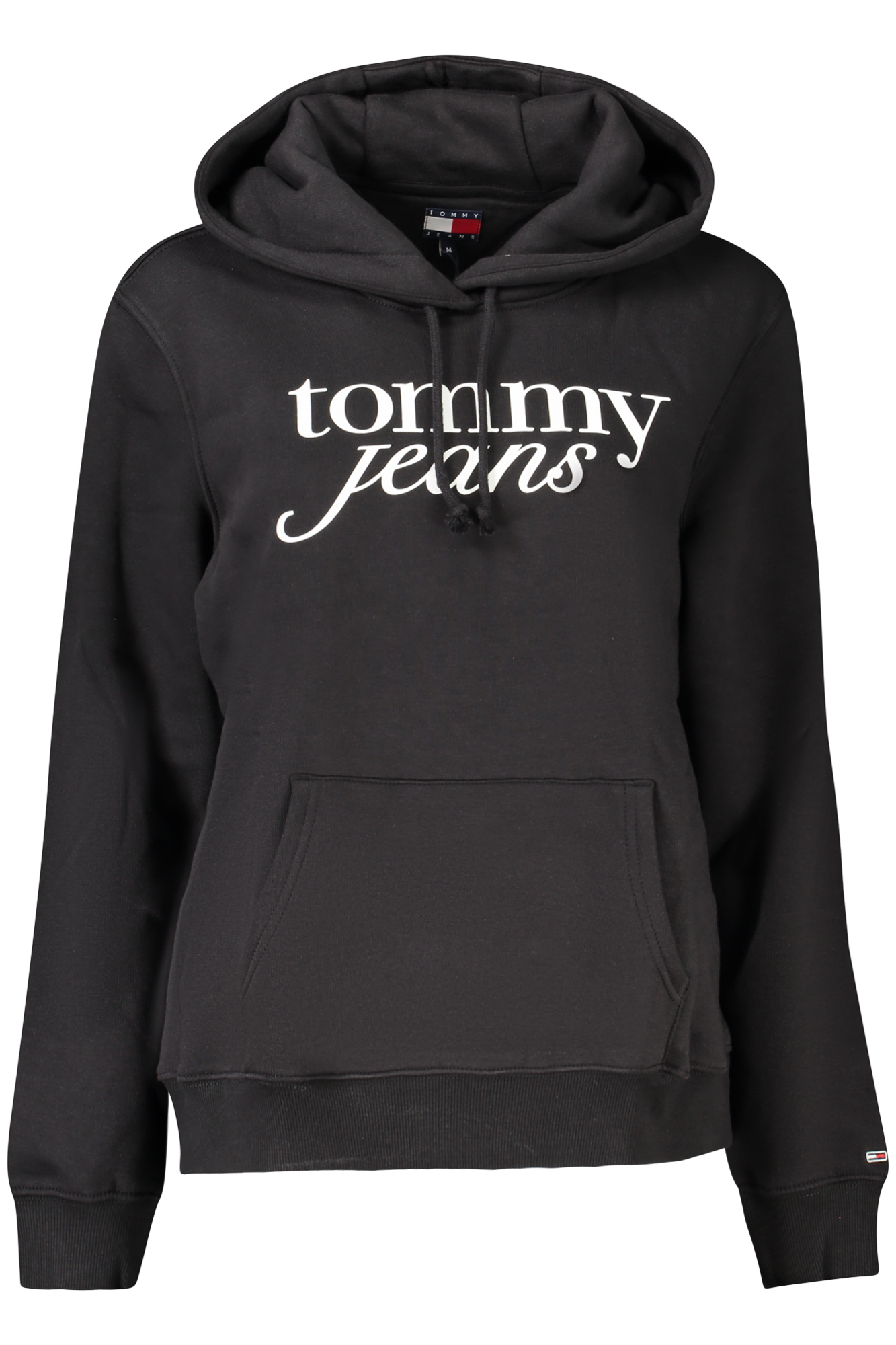 TOMMY HILFIGER juodas moteriškas džemperis be užtrauktuko TOMMY HILFIGER juodas moteriškas džemperis be užtrauktuko
