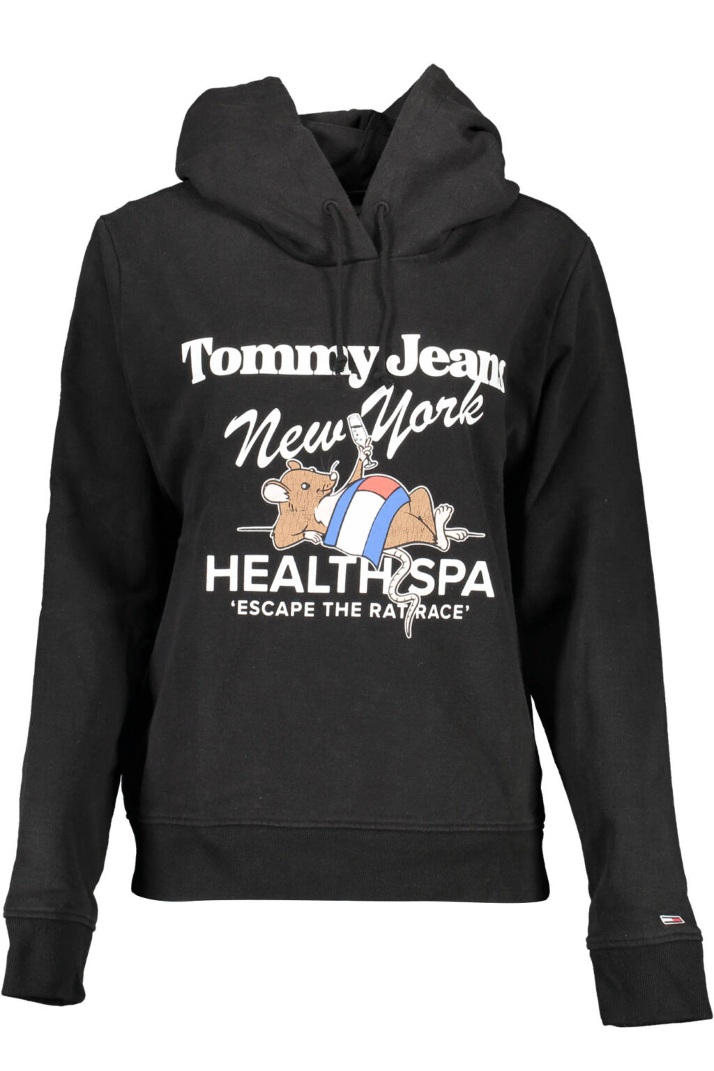 tommyhilfigerfelpasenzazipdonnanero_1 TOMMY HILFIGER moteriškas džemperis, juodas