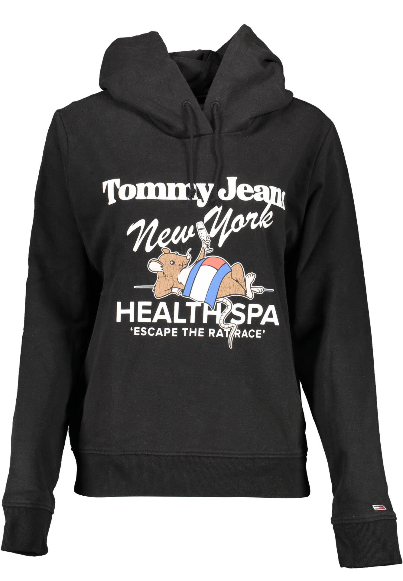 TOMMY HILFIGER SWEATSHIRT WITHOUT ZIP WOMEN BLACK