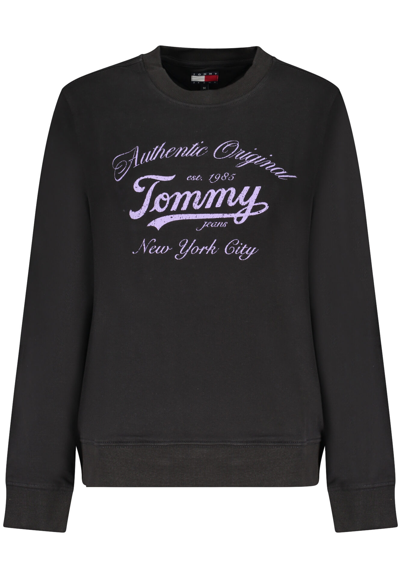 TOMMY HILFIGER WOMEN'S BLACK ZIP-UP SWEATSHIRT