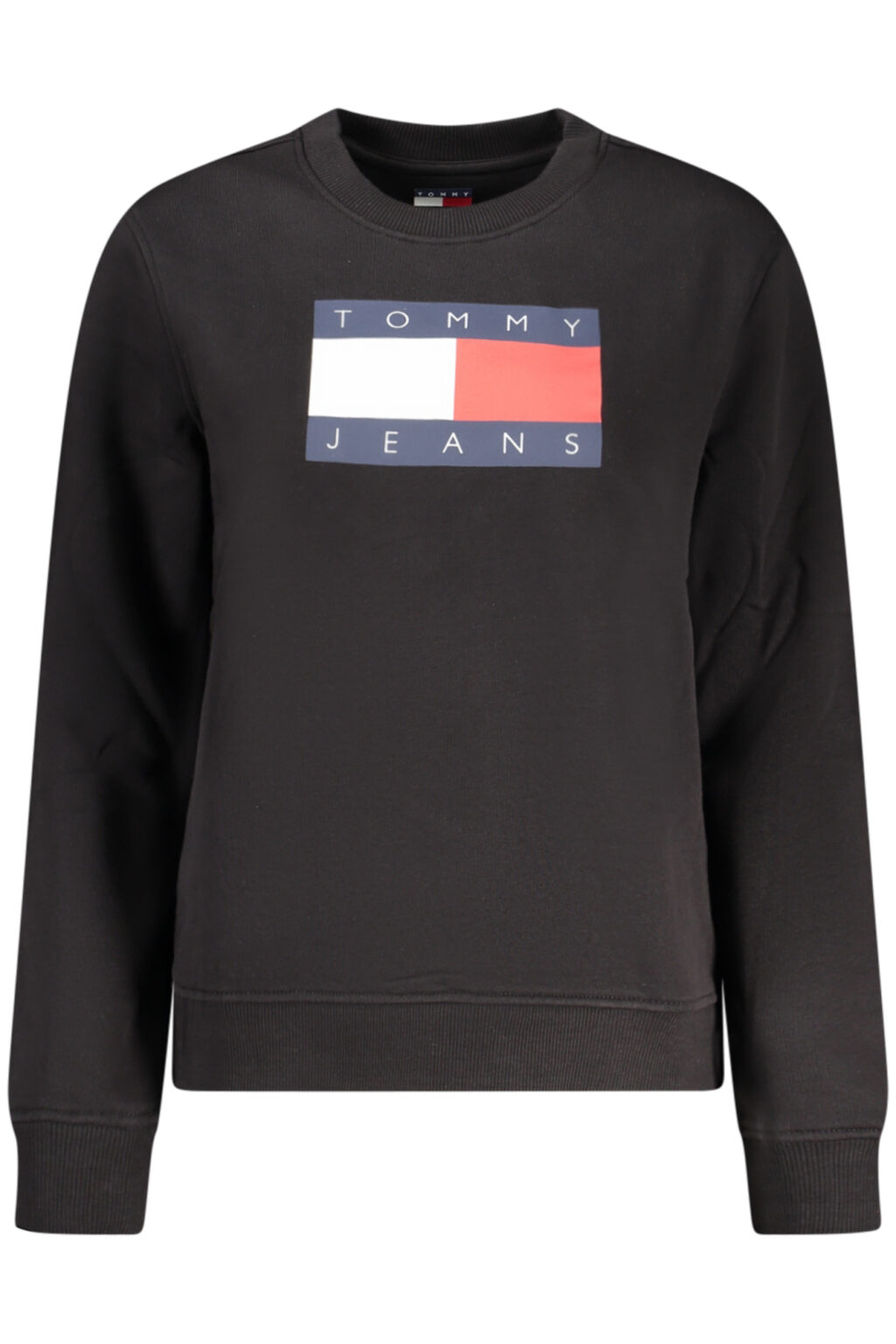 TOMMY HILFIGER moteriškas juodas džemperis su užtrauktuku