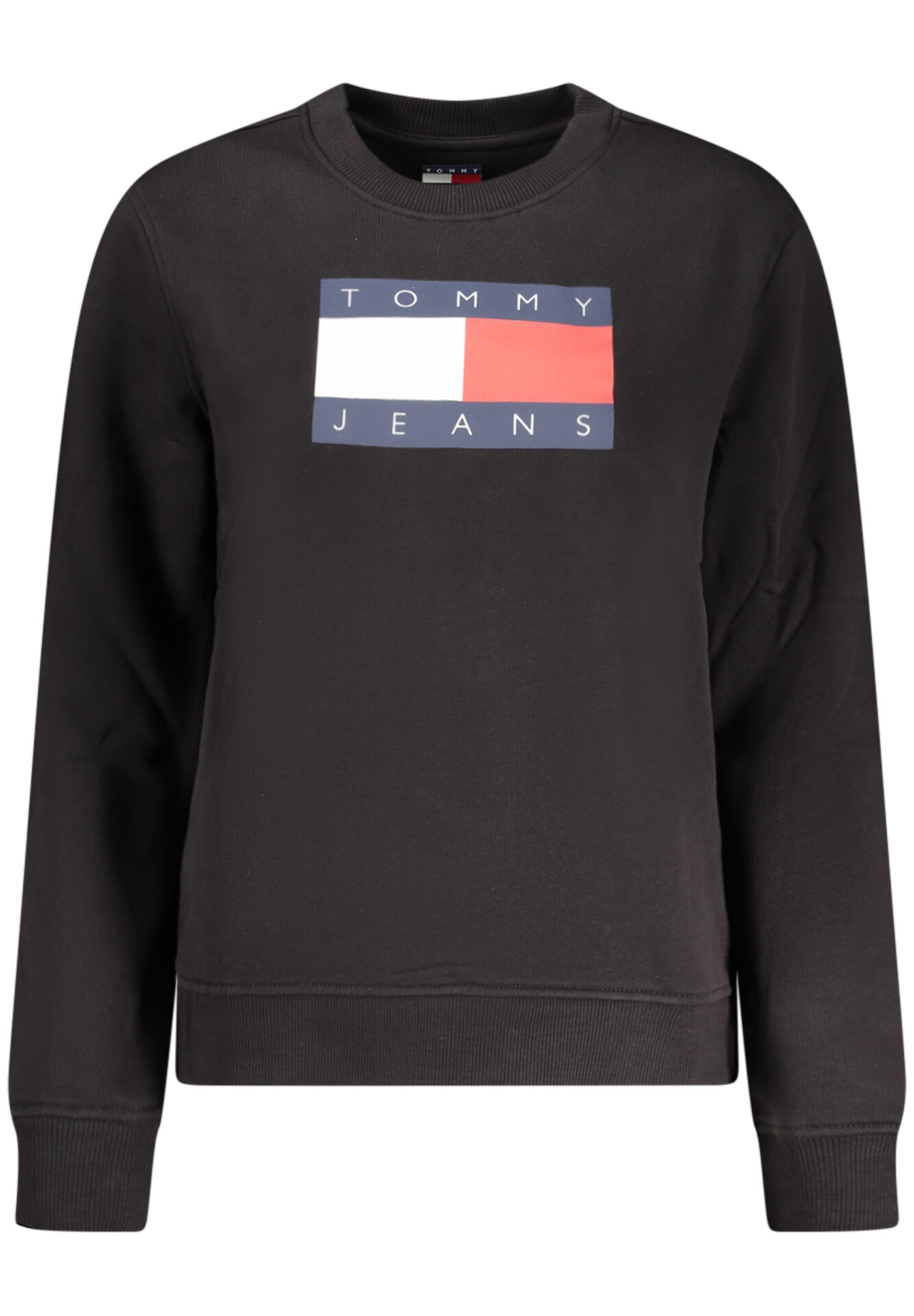 TOMMY HILFIGER WOMEN'S BLACK ZIP-UP SWEATSHIRT