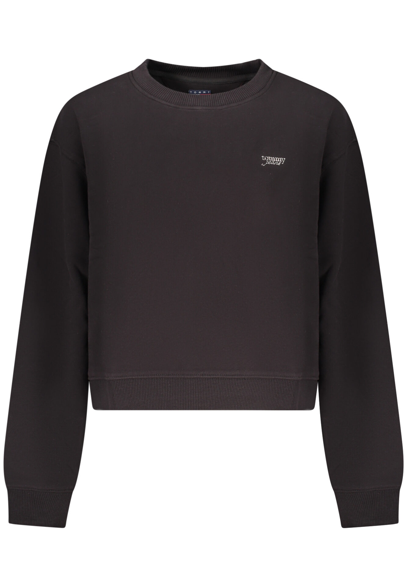 TOMMY HILFIGER WOMEN'S BLACK ZIP-UP SWEATSHIRT