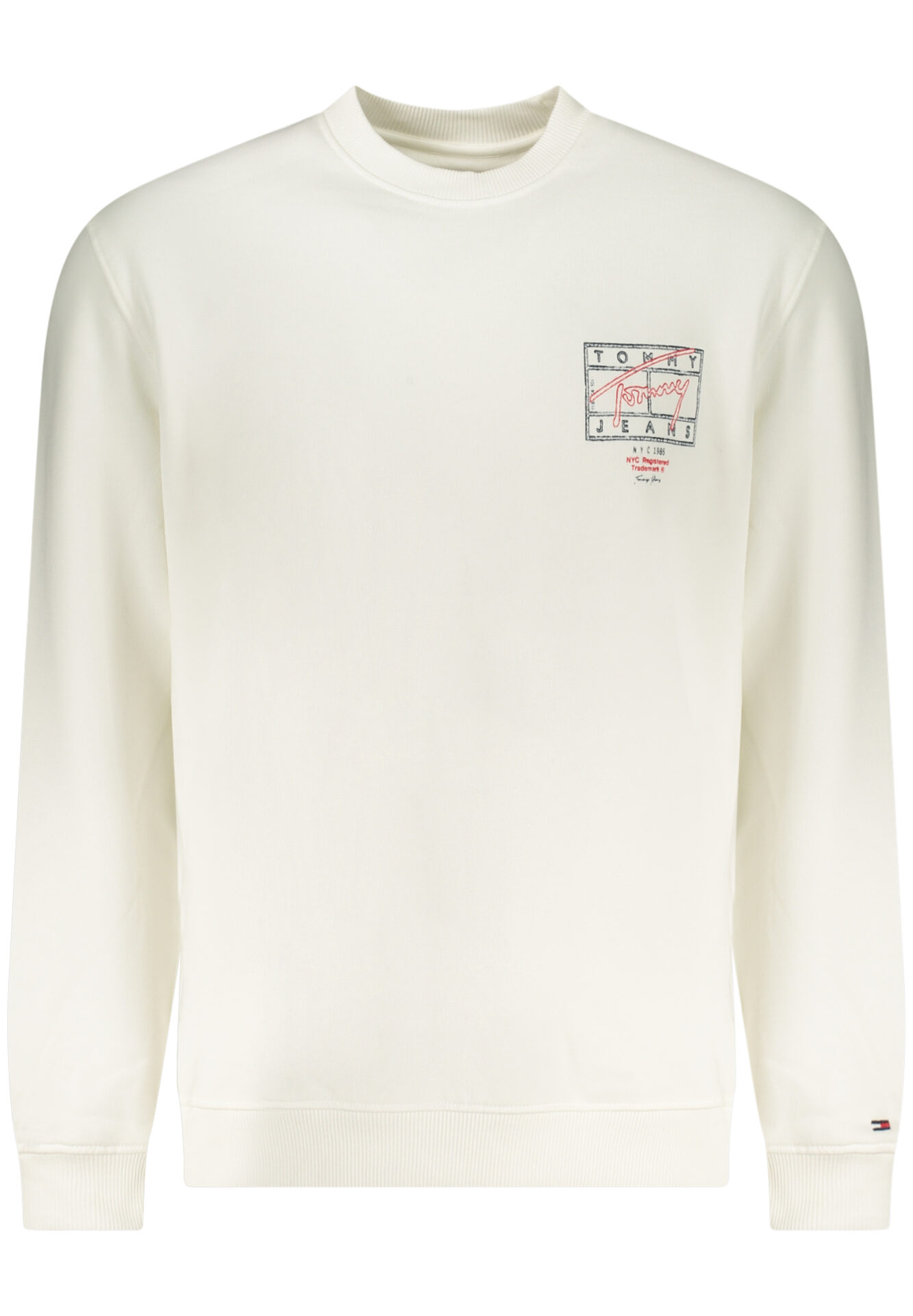 TOMMY HILFIGER MEN'S ZIP-UP SWEATSHIRT WHITE