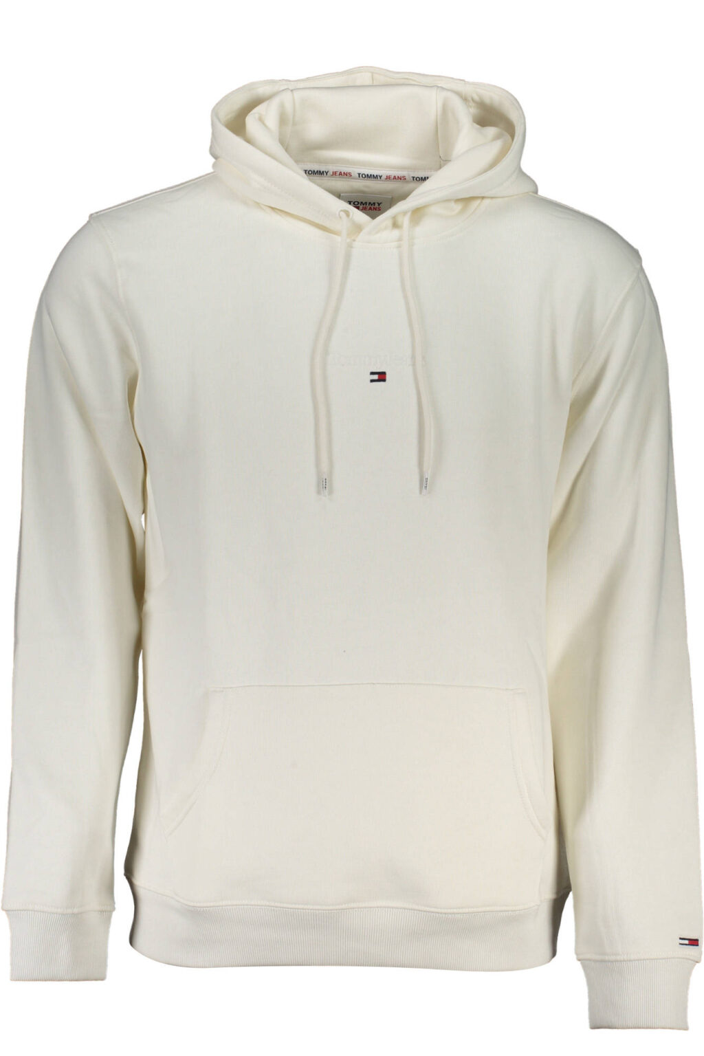 tommyhilfigerfelpasenzazipuomobianco_1 TOMMY HILFIGER baltas vyriškas džemperis