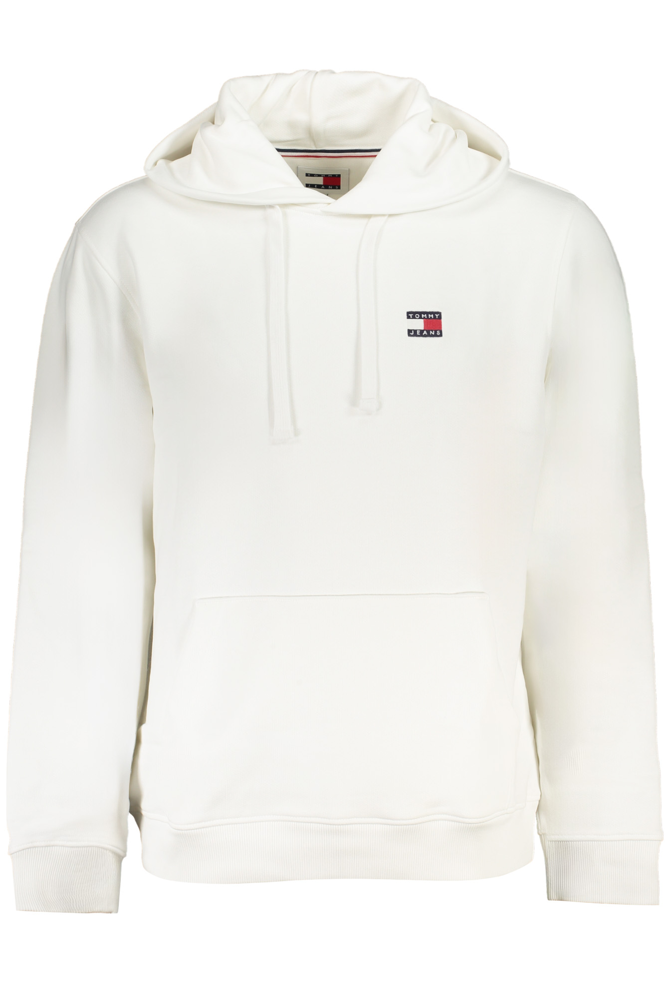 TOMMY HILFIGER baltas vyriškas džemperis be užtrauktuko TOMMY HILFIGER baltas vyriškas džemperis be užtrauktuko
