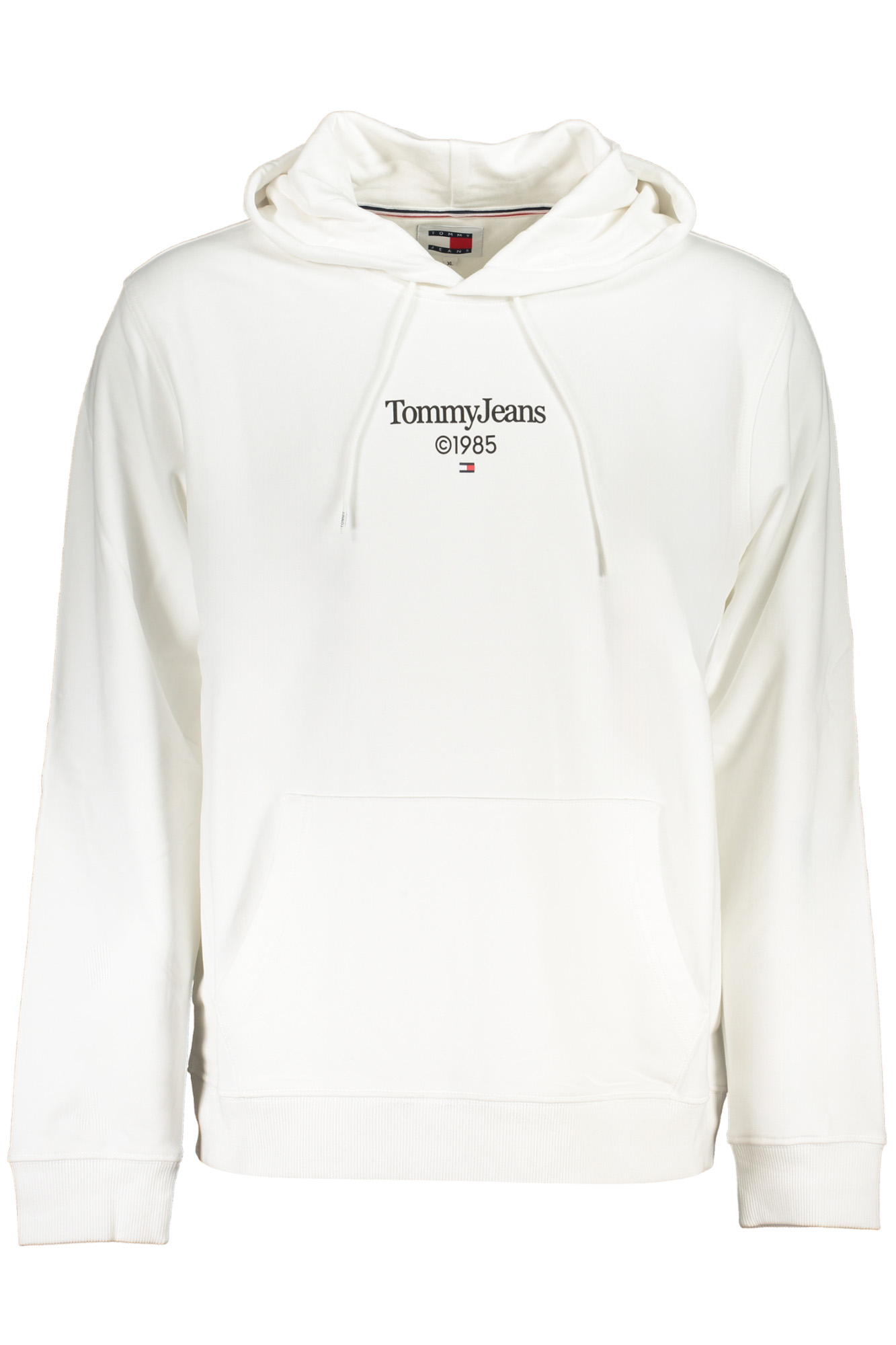 TOMMY HILFIGER baltas vyriškas džemperis be užtrauktuko TOMMY HILFIGER baltas vyriškas džemperis be užtrauktuko
