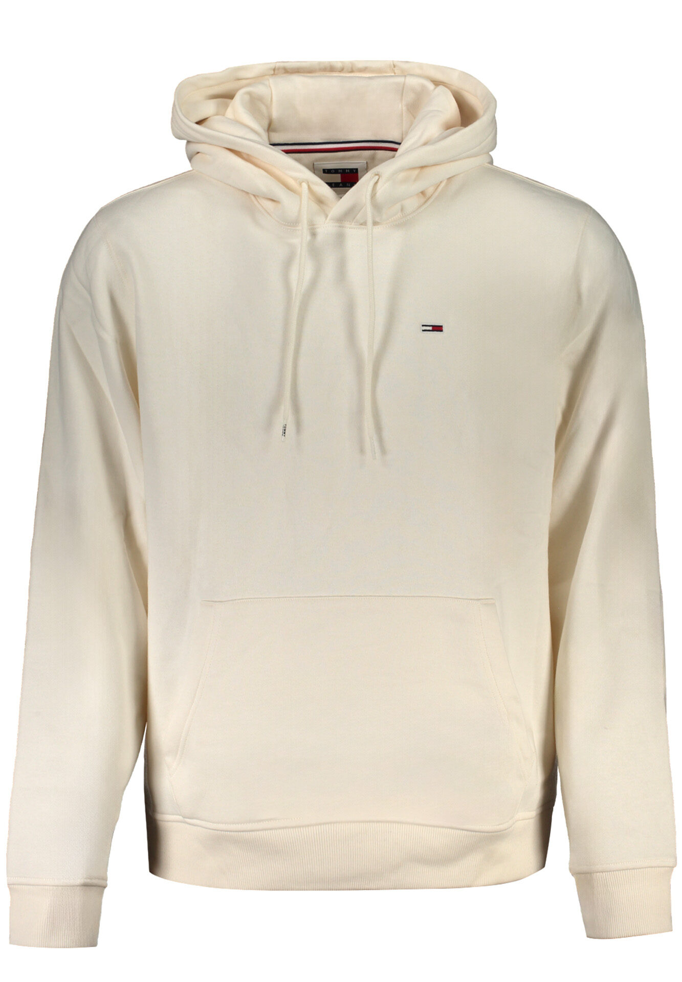 TOMMY HILFIGER MEN'S WHITE ZIPLESS SWEATSHIRT
