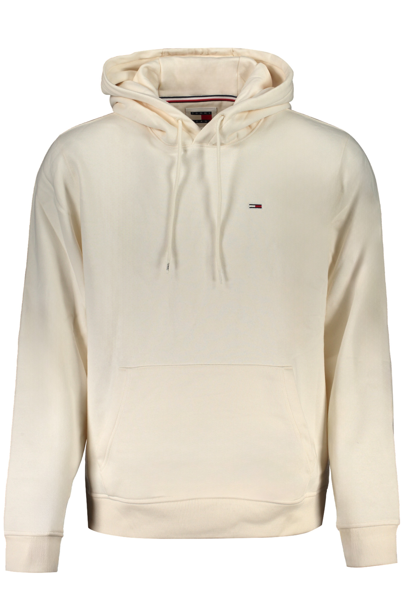 TOMMY HILFIGER baltas vyriškas džemperis be užtrauktuko TOMMY HILFIGER baltas vyriškas džemperis be užtrauktuko