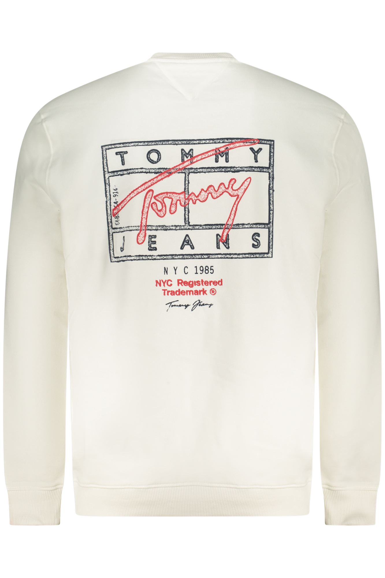 TOMMY HILFIGER vyriškas baltas džemperis su užtrauktuku TOMMY HILFIGER vyriškas baltas džemperis su užtrauktuku - Image 2