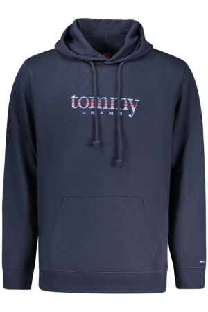 TOMMY HILFIGER vyriškas mėlynas džemperis su užtrauktuku