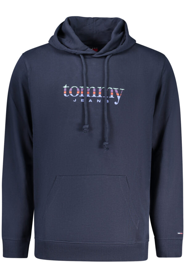 TOMMY HILFIGER vyriškas mėlynas džemperis su užtrauktuku