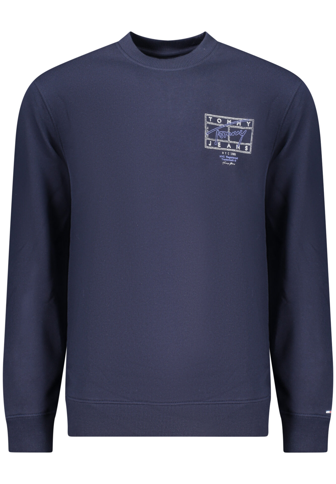 TOMMY HILFIGER MEN'S BLUE ZIP-UP SWEATSHIRT