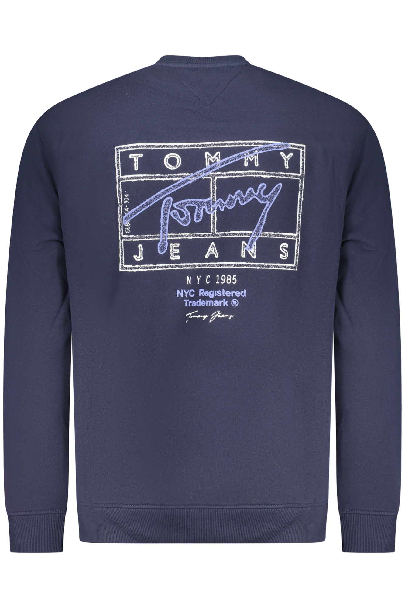 TOMMY HILFIGER MEN'S BLUE ZIP-UP SWEATSHIRT TOMMY HILFIGER MEN'S BLUE ZIP-UP SWEATSHIRT - Image 2