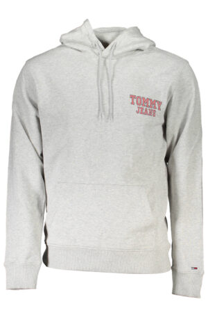 TOMMY HILFIGER pilkas vyriškas džemperis su užtrauktuku
