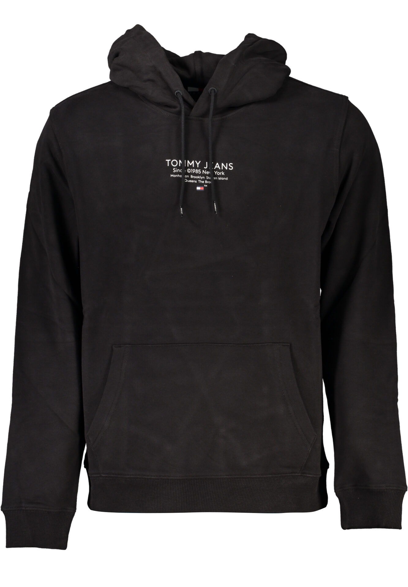 TOMMY HILFIGER MEN'S BLACK ZIPLESS SWEATSHIRT