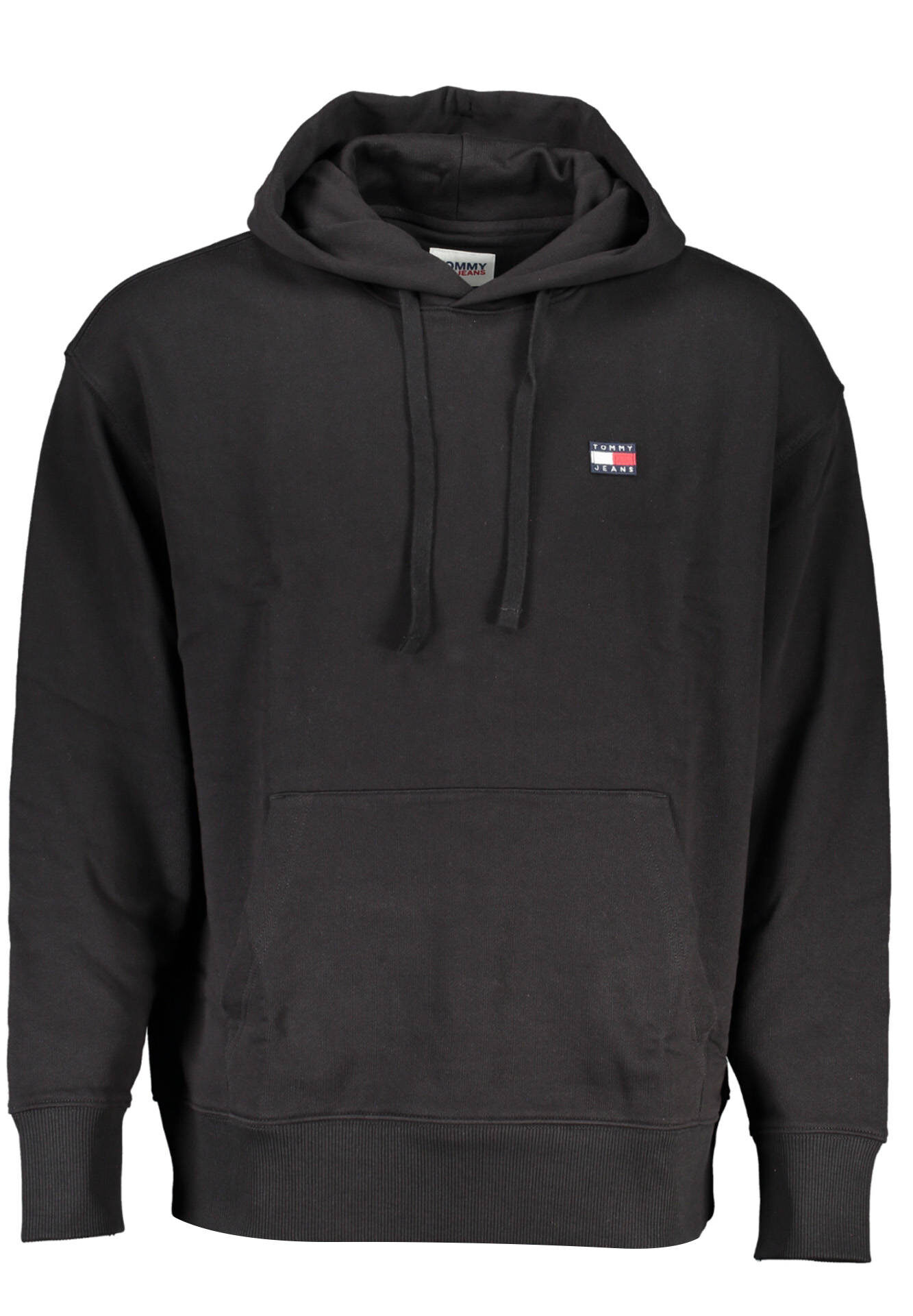 TOMMY HILFIGER MEN'S BLACK ZIPLESS SWEATSHIRT