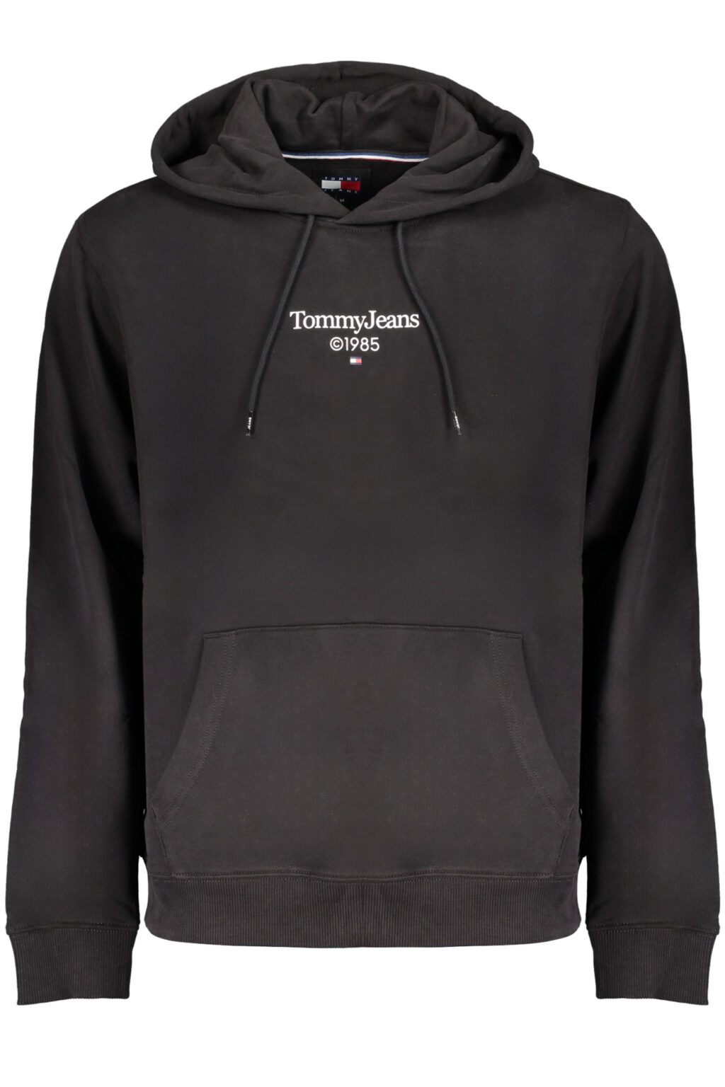 TOMMY HILFIGER juodas vyriškas džemperis be užtrauktuko