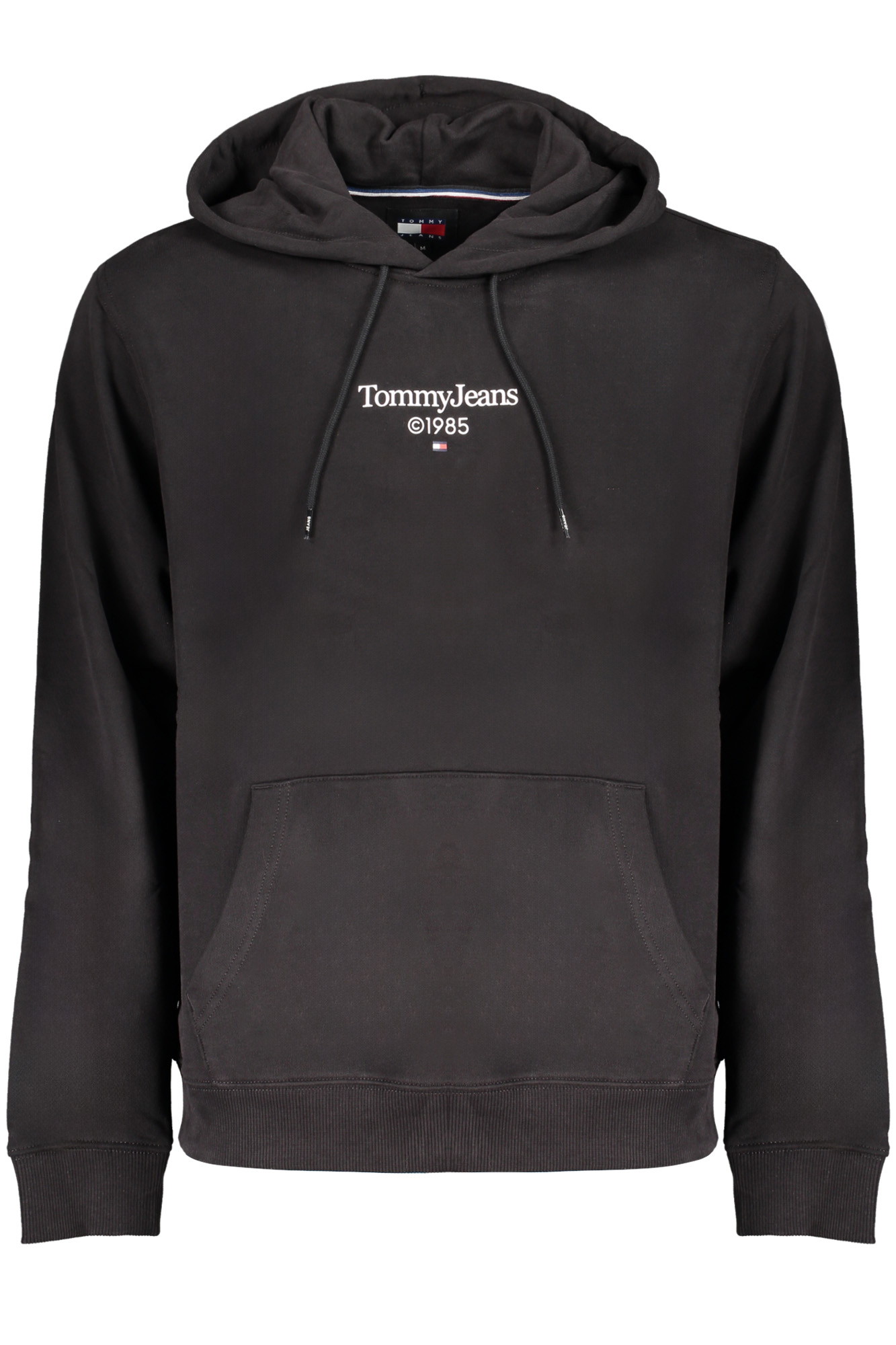 TOMMY HILFIGER juodas vyriškas džemperis be užtrauktuko TOMMY HILFIGER juodas vyriškas džemperis be užtrauktuko