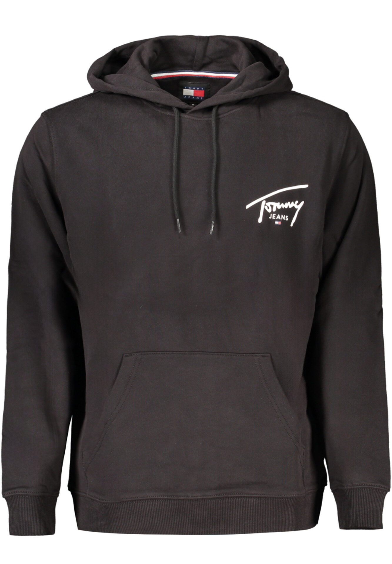 TOMMY HILFIGER MEN'S BLACK ZIP-UP SWEATSHIRT