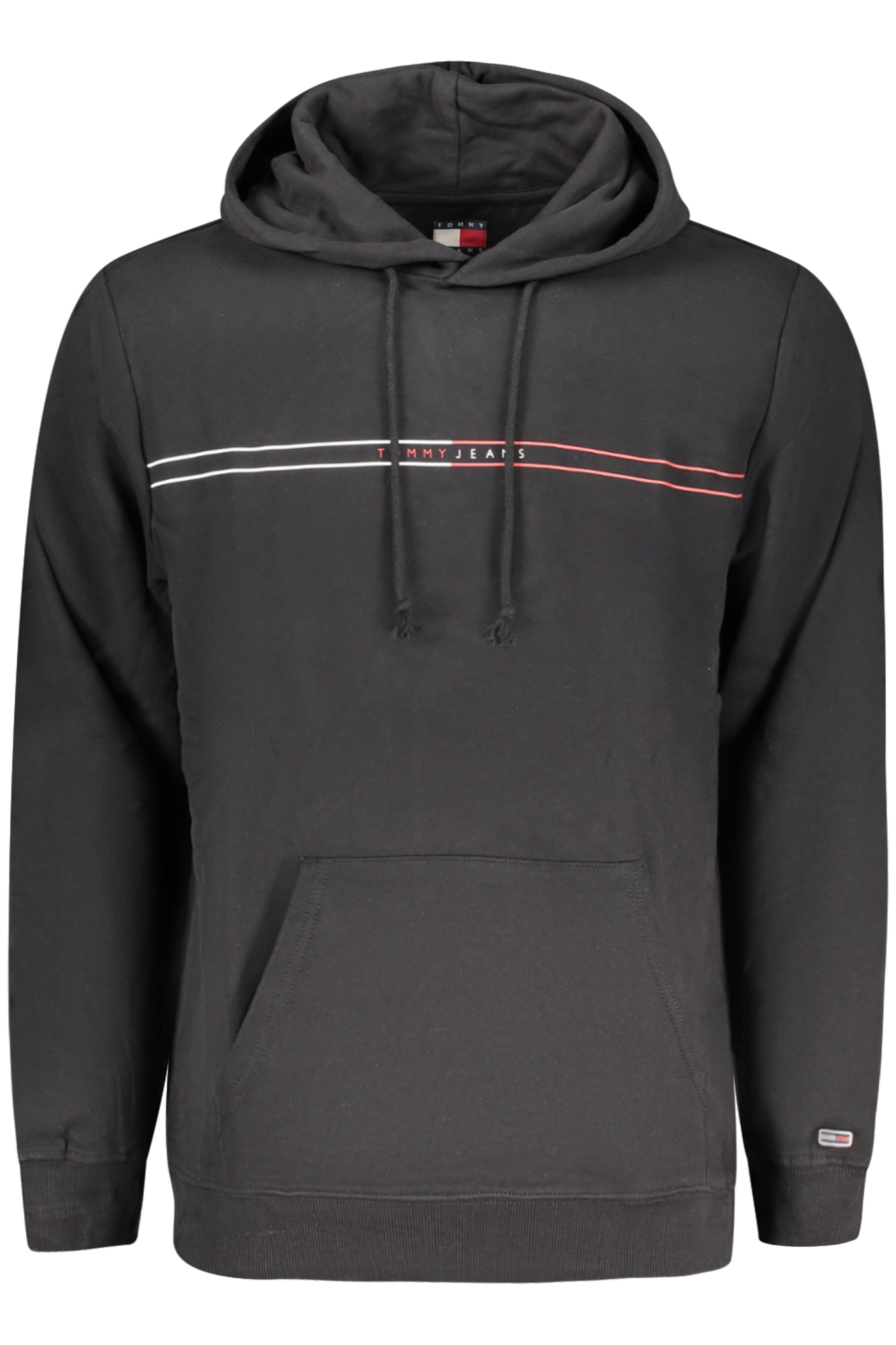 TOMMY HILFIGER vyriškas užsegamas džemperis, juodas TOMMY HILFIGER vyriškas užsegamas džemperis, juodas