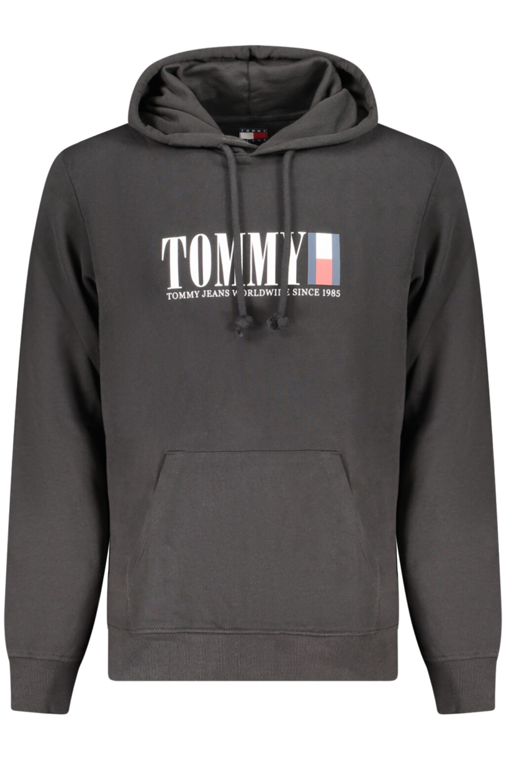 TOMMY HILFIGER vyriškas užsegamas džemperis, juodas