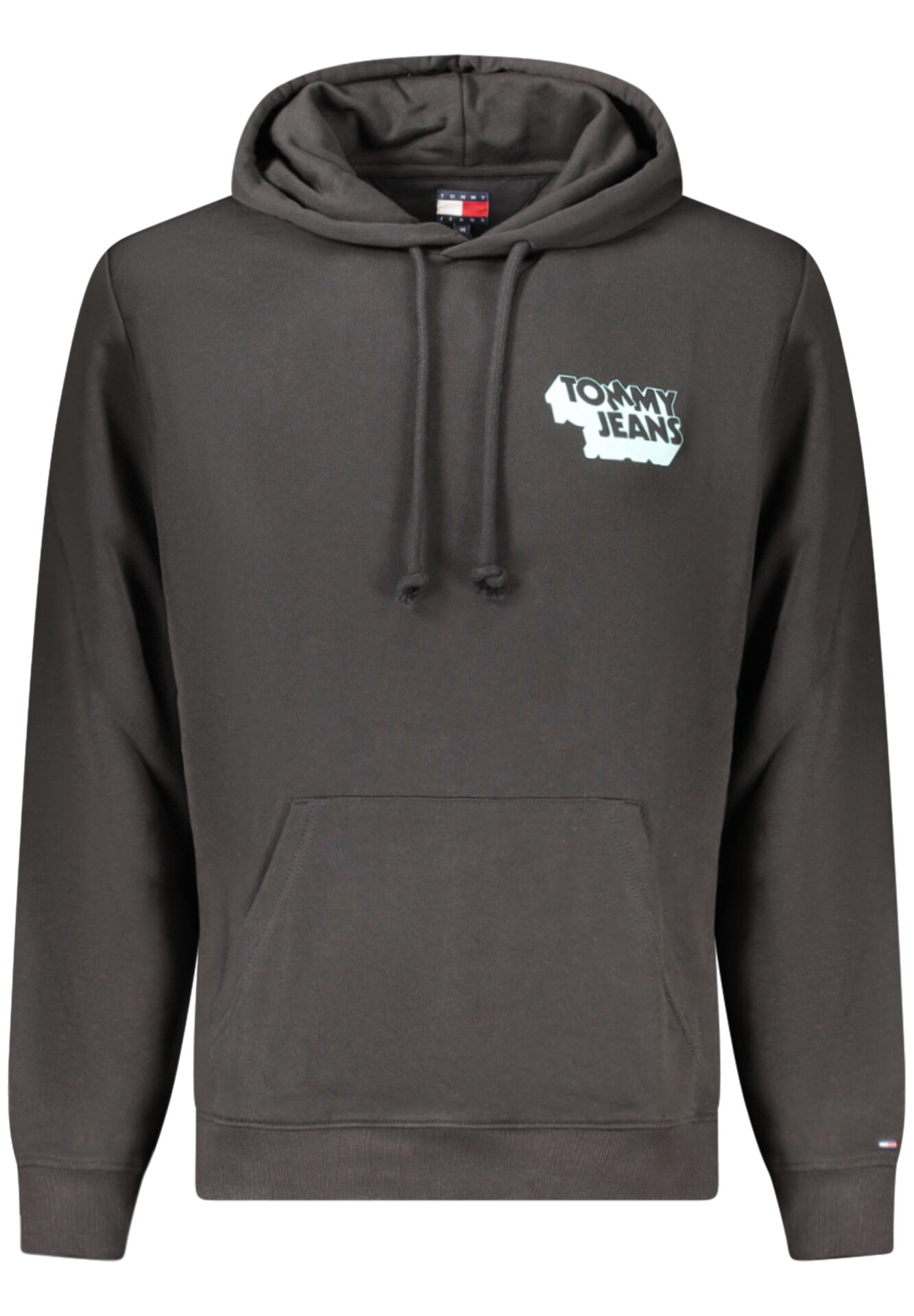 TOMMY HILFIGER MEN'S BLACK ZIP-UP SWEATSHIRT