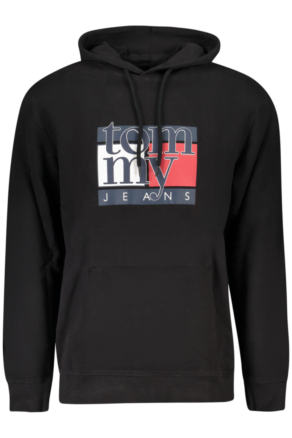 TOMMY HILFIGER vyriškas užsegamas džemperis, juodas