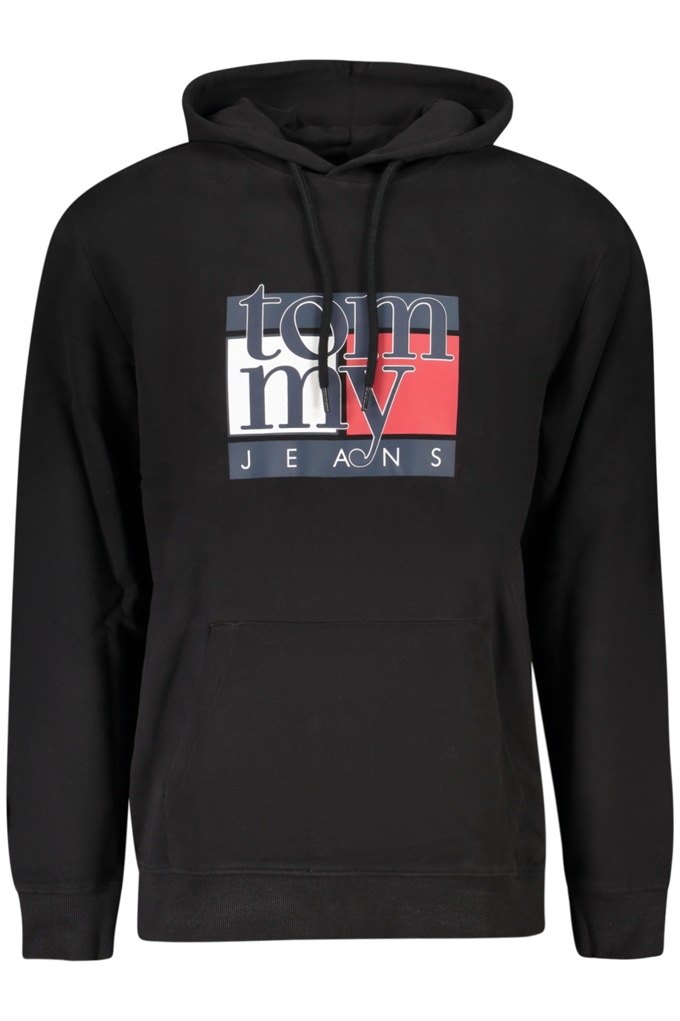 TOMMY HILFIGER MEN'S BLACK ZIP-UP SWEATSHIRT TOMMY HILFIGER MEN'S BLACK ZIP-UP SWEATSHIRT