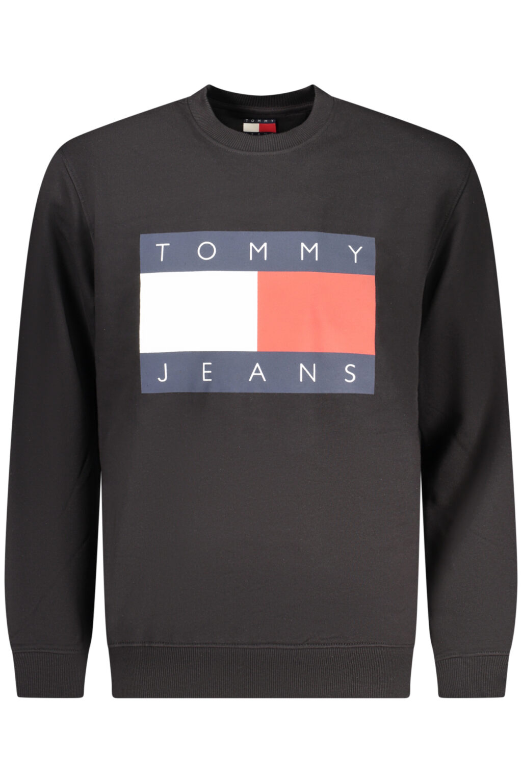 TOMMY HILFIGER vyriškas juodas džemperis su užtrauktuku
