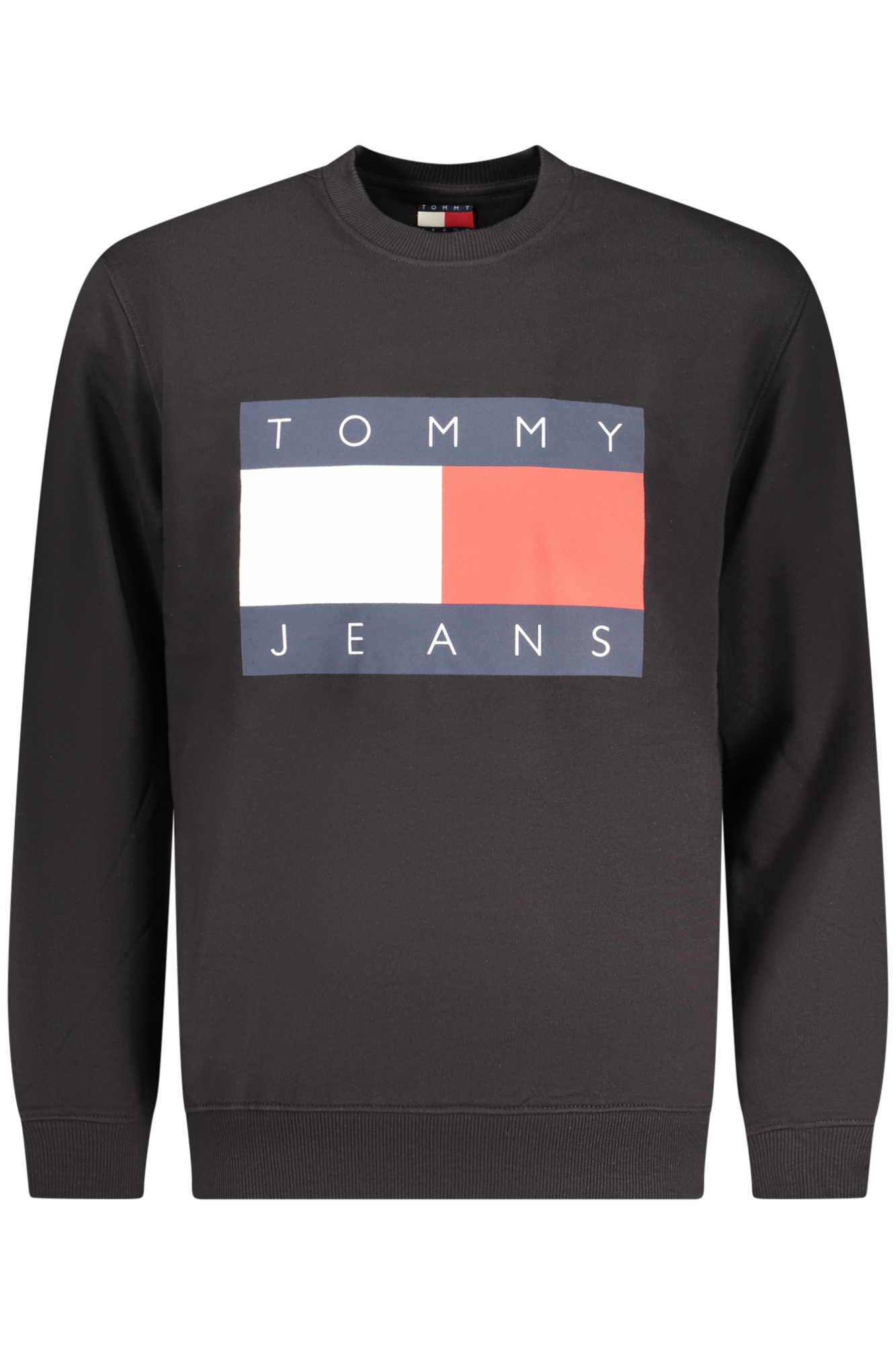 TOMMY HILFIGER MEN'S BLACK ZIP-UP SWEATSHIRT TOMMY HILFIGER MEN'S BLACK ZIP-UP SWEATSHIRT