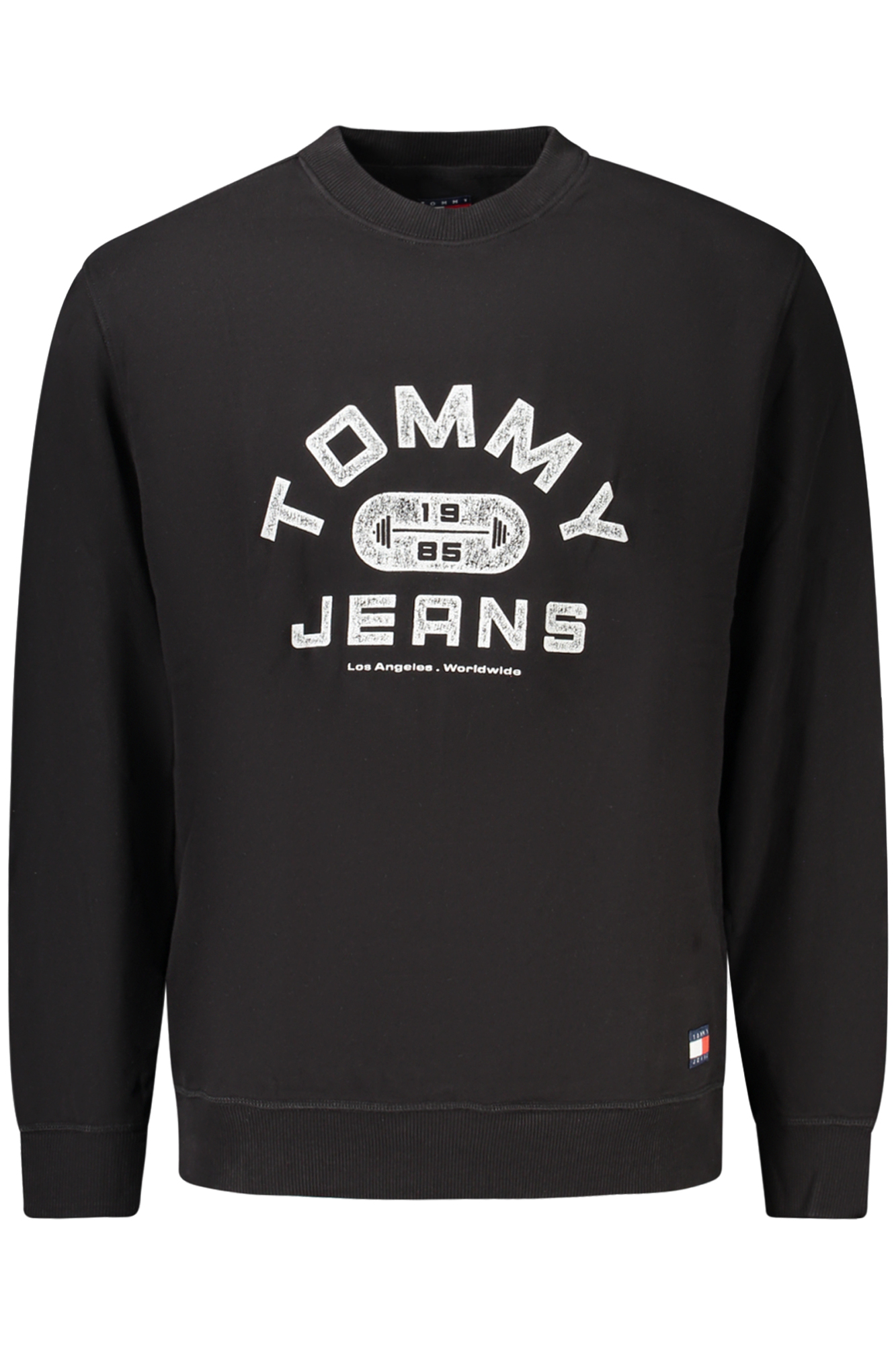 TOMMY HILFIGER MEN'S BLACK ZIP-UP SWEATSHIRT TOMMY HILFIGER MEN'S BLACK ZIP-UP SWEATSHIRT