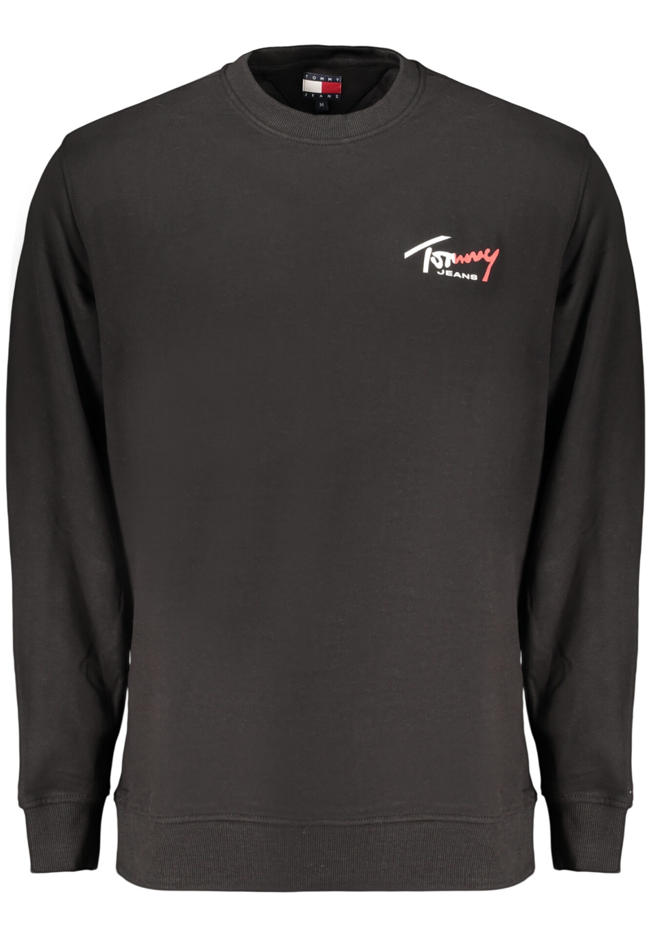 TOMMY HILFIGER MEN'S BLACK ZIP-UP SWEATSHIRT