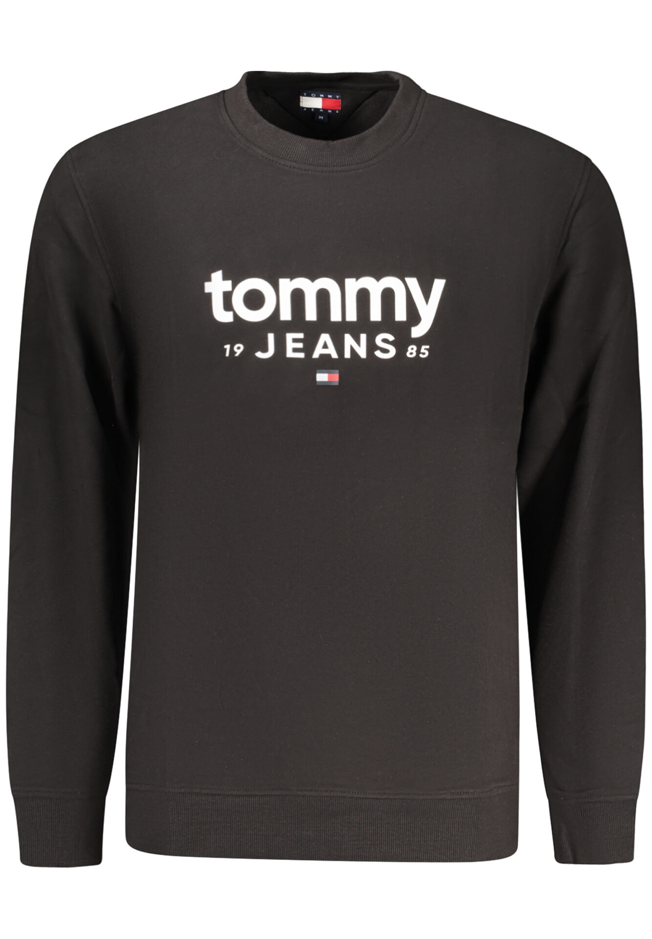 TOMMY HILFIGER MEN'S BLACK ZIP-UP SWEATSHIRT