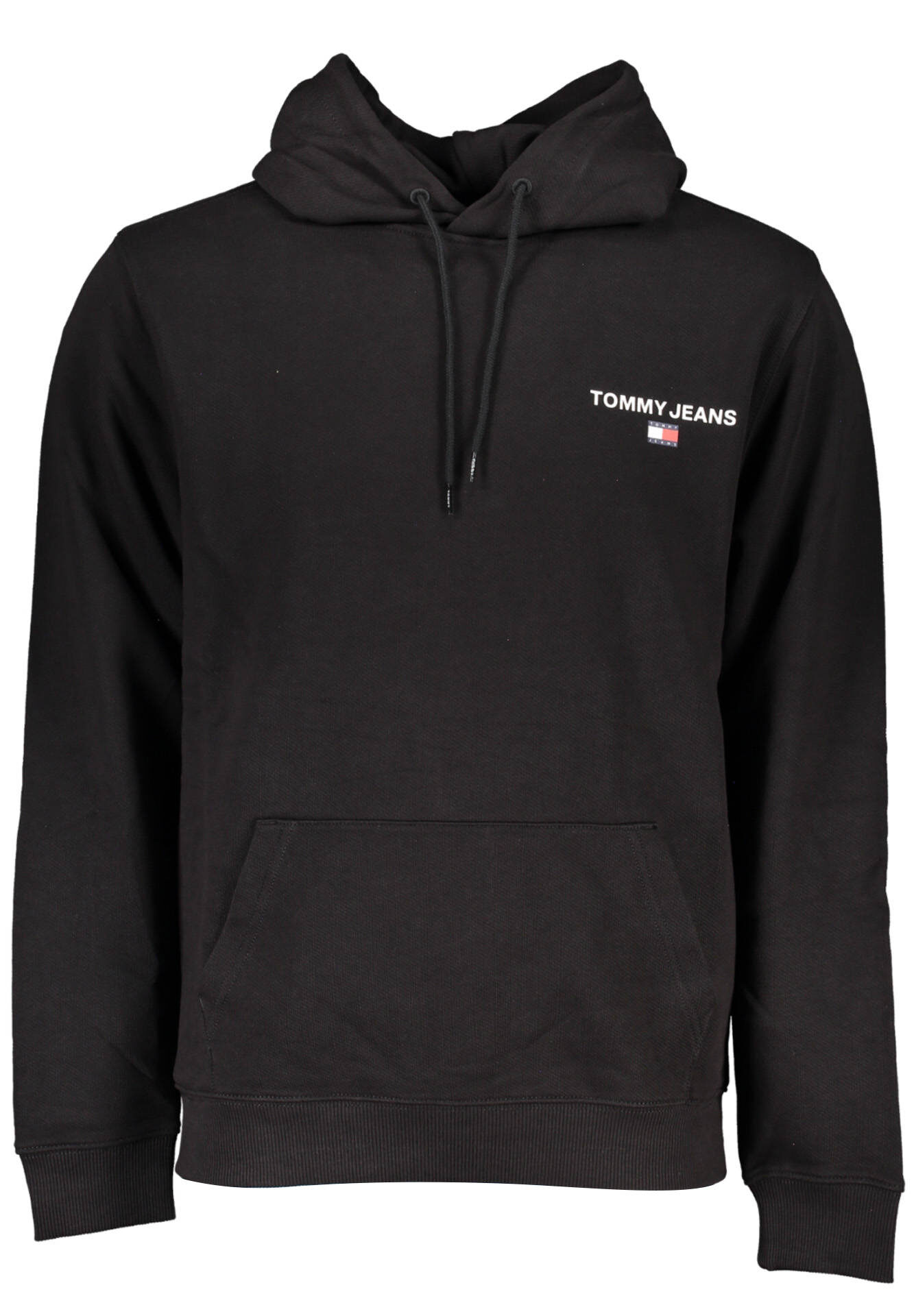 TOMMY HILFIGER MEN'S BLACK ZIPLESS SWEATSHIRT