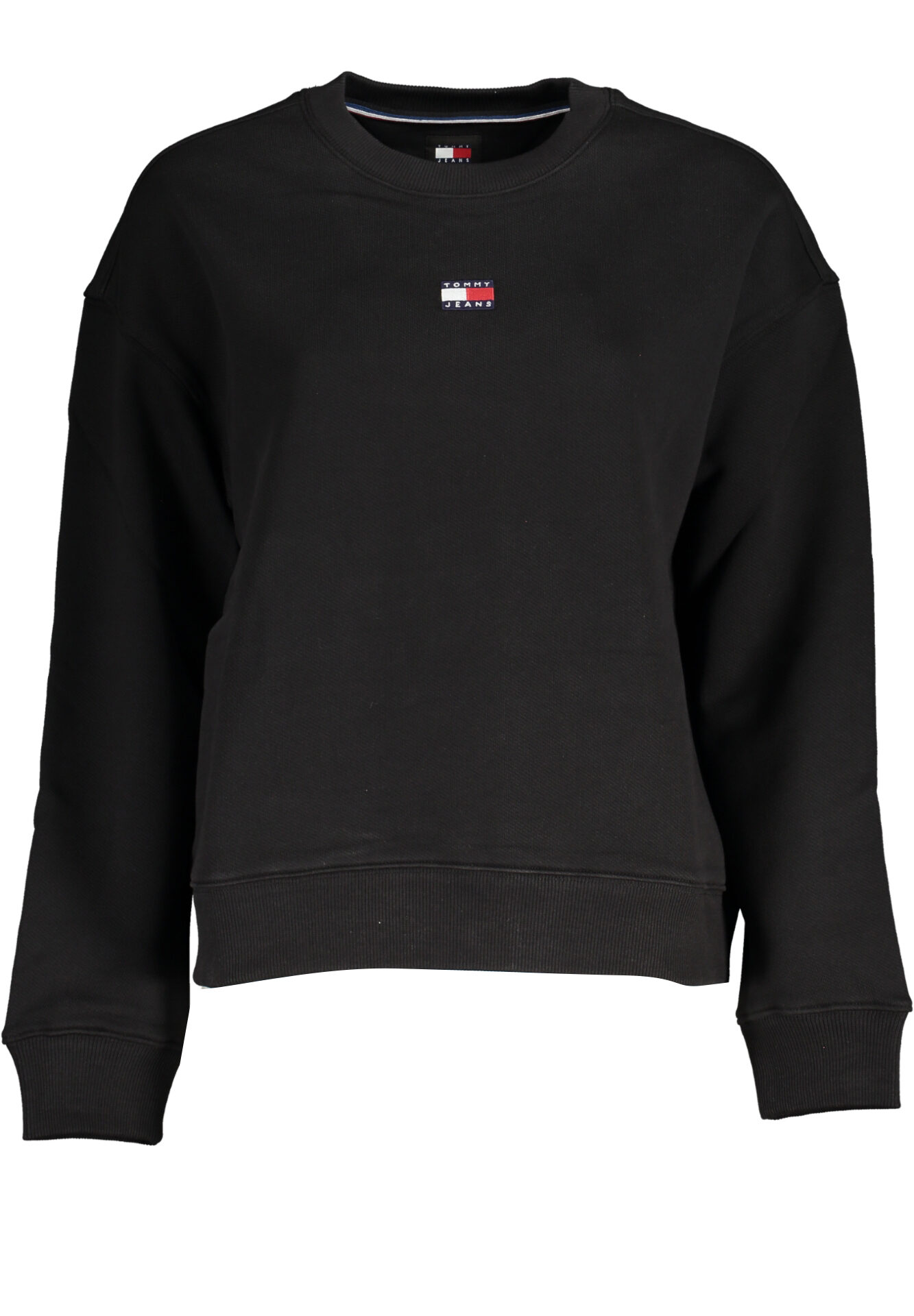 TOMMY HILFIGER MEN'S BLACK ZIPLESS SWEATSHIRT