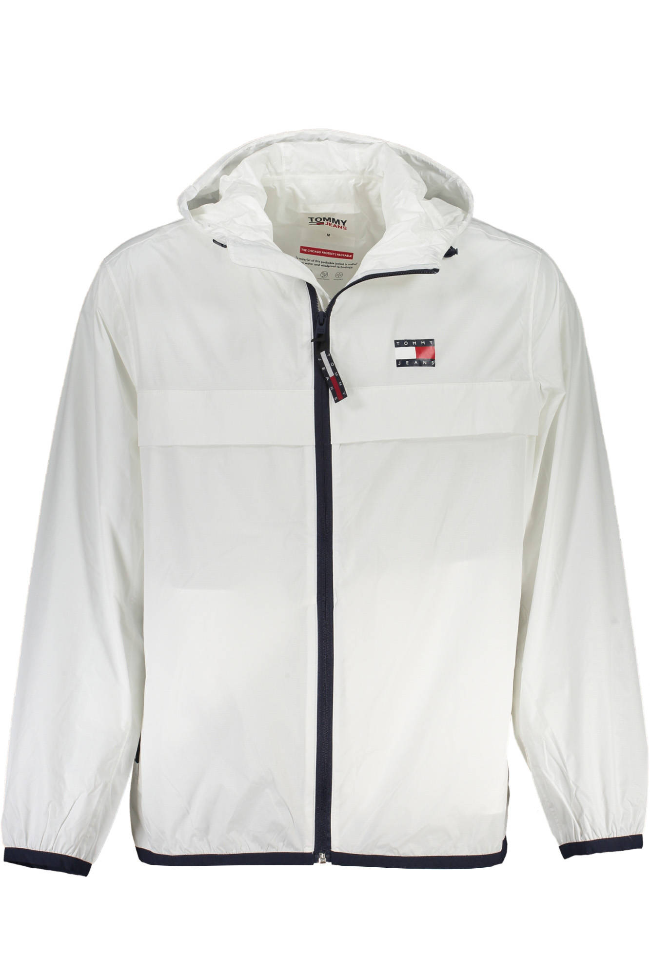 TOMMY HILFIGER balta vyriška sportinė striukė TOMMY HILFIGER balta vyriška sportinė striukė