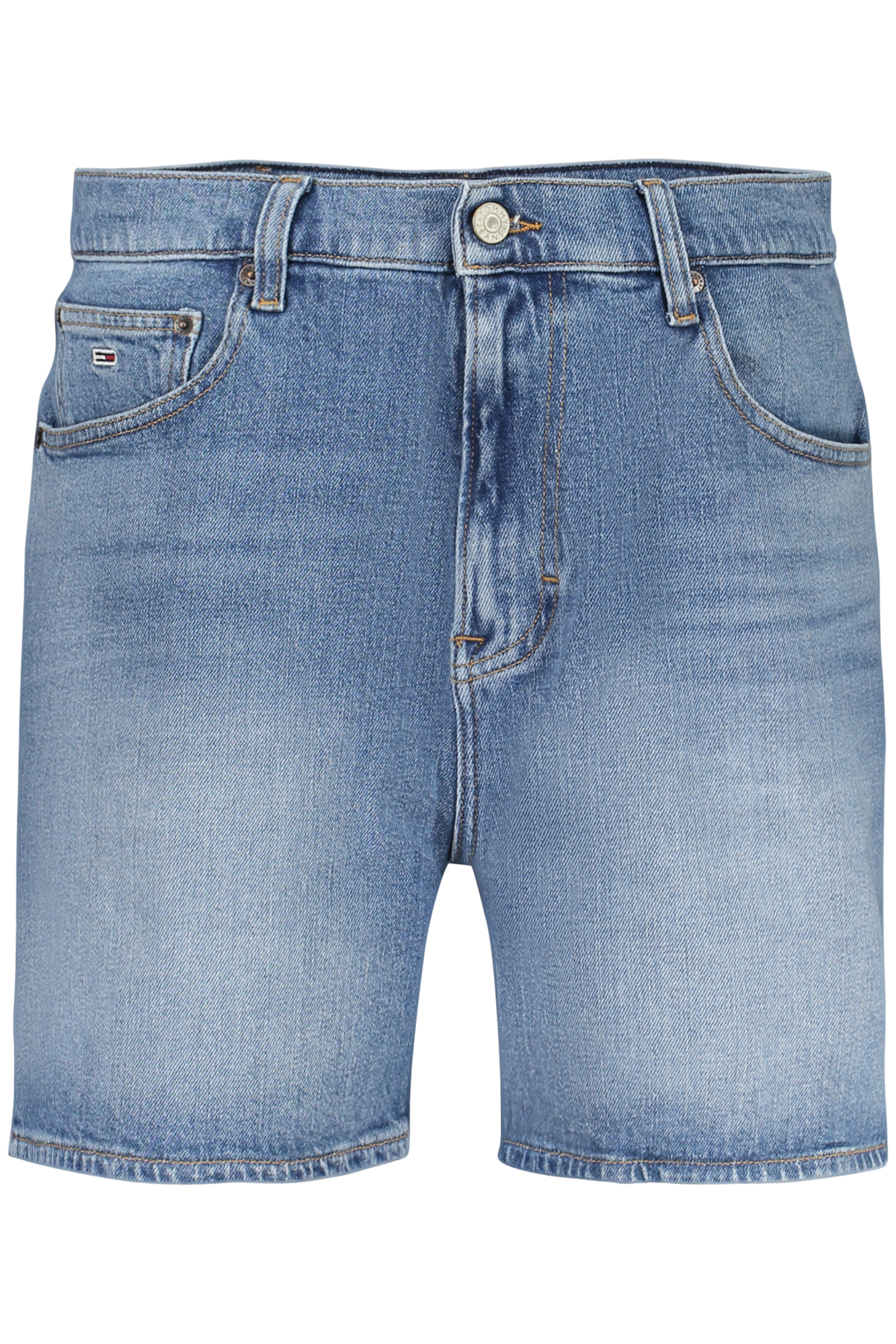 TOMMY HILFIGER JEANS moteriški šortai, mėlyni TOMMY HILFIGER JEANS moteriški šortai, mėlyni