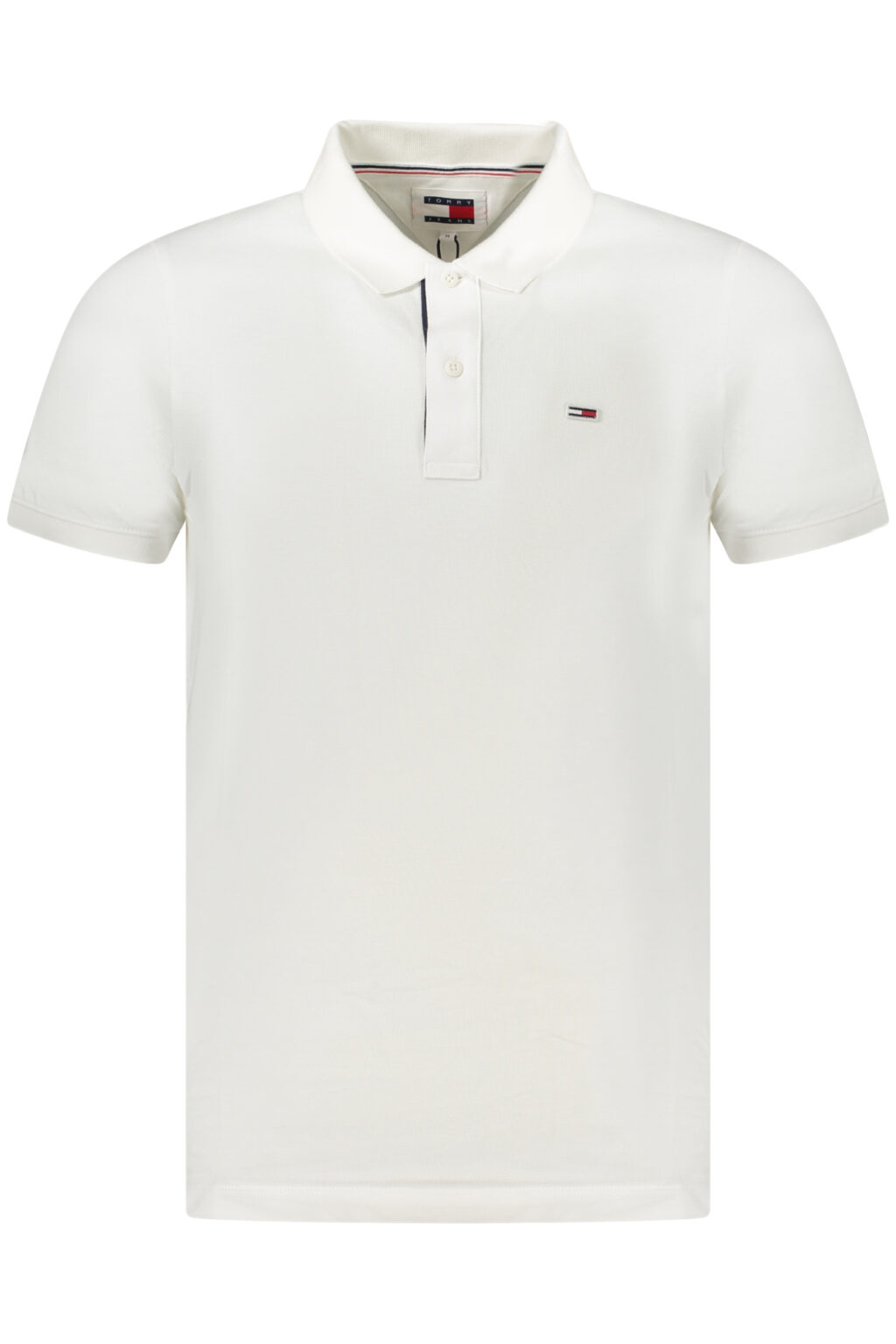 TOMMY HILFIGER vyriški polo marškinėliai trumpomis rankovėmis, balti